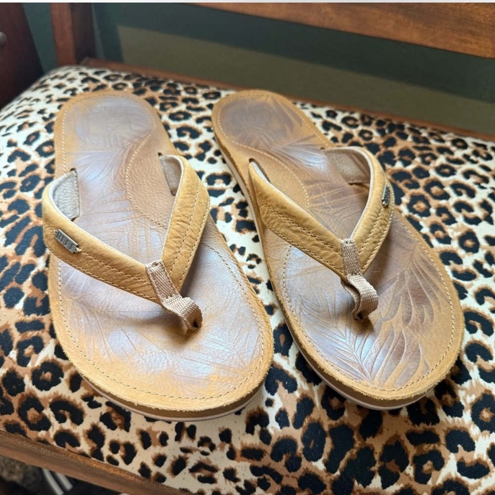 Reef Brown Leather Sandals